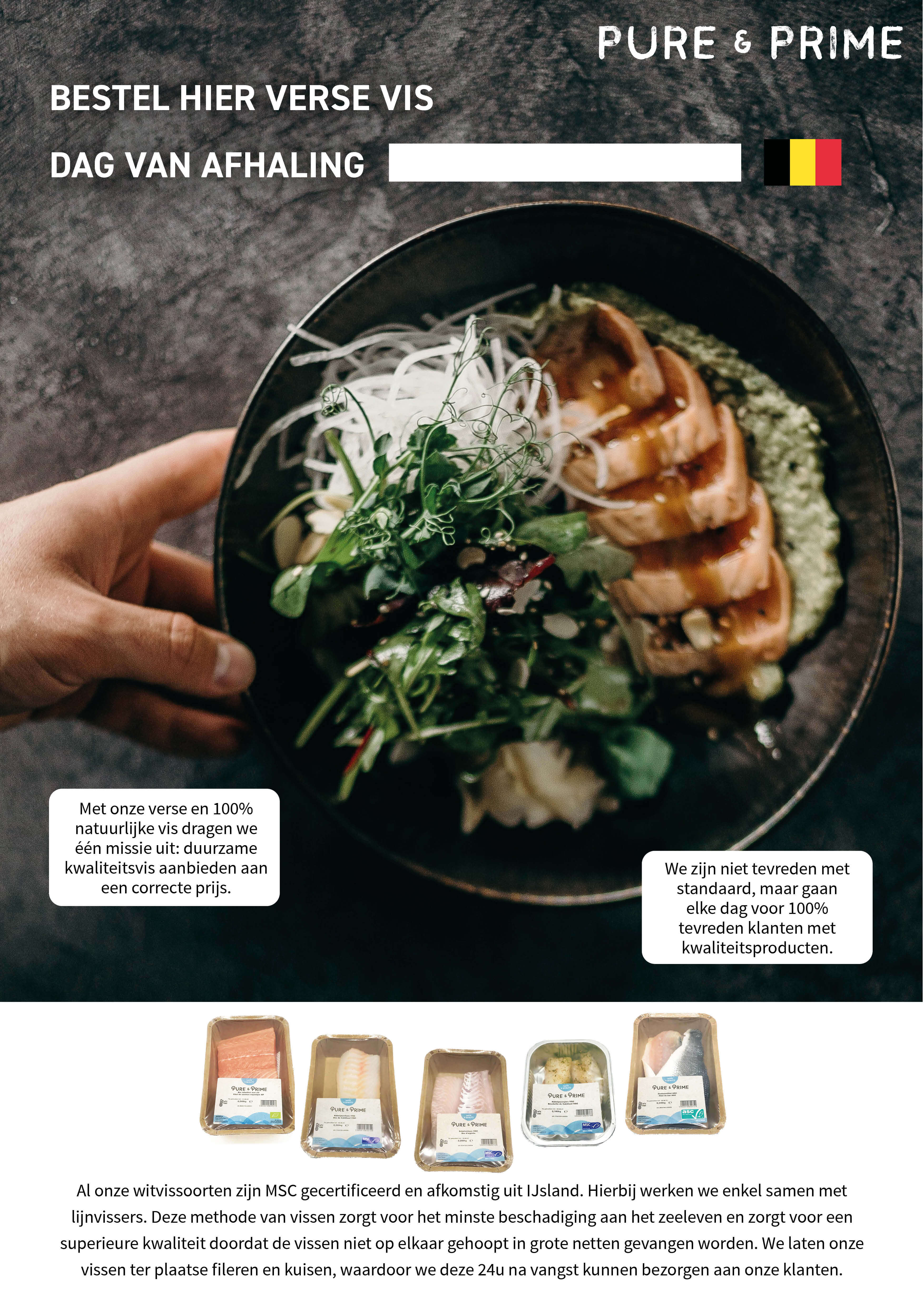 Pure & Prime Vis poster NL