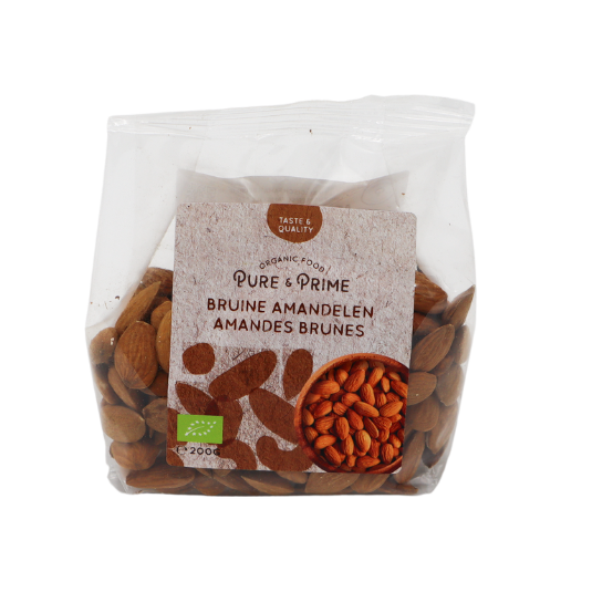 Pure & Prime Amandelen bruin bio 200g
