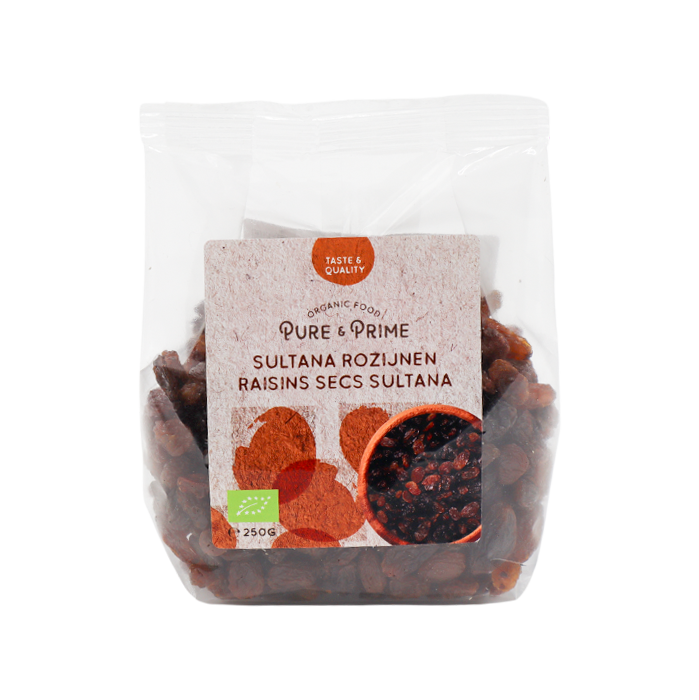 Pure & Prime Rozijnen sultana bio 250g