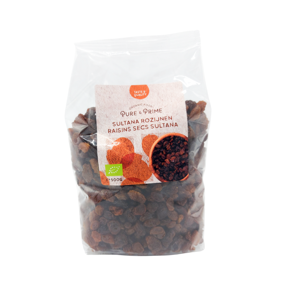 Pure & Prime Rozijnen sultana bio 500g