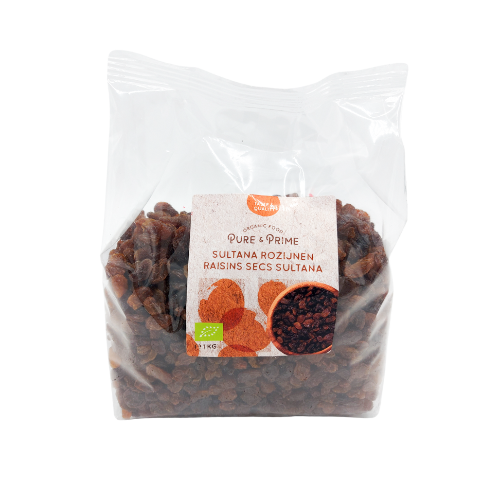 Pure & Prime Rozijnen sultana bio 1kg