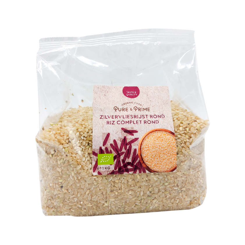 Pure & Prime Zilvervliesrijst rond bio 1kg