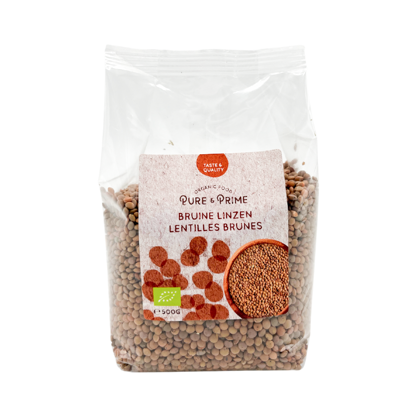 Pure & Prime Linzen bruin bio 500g