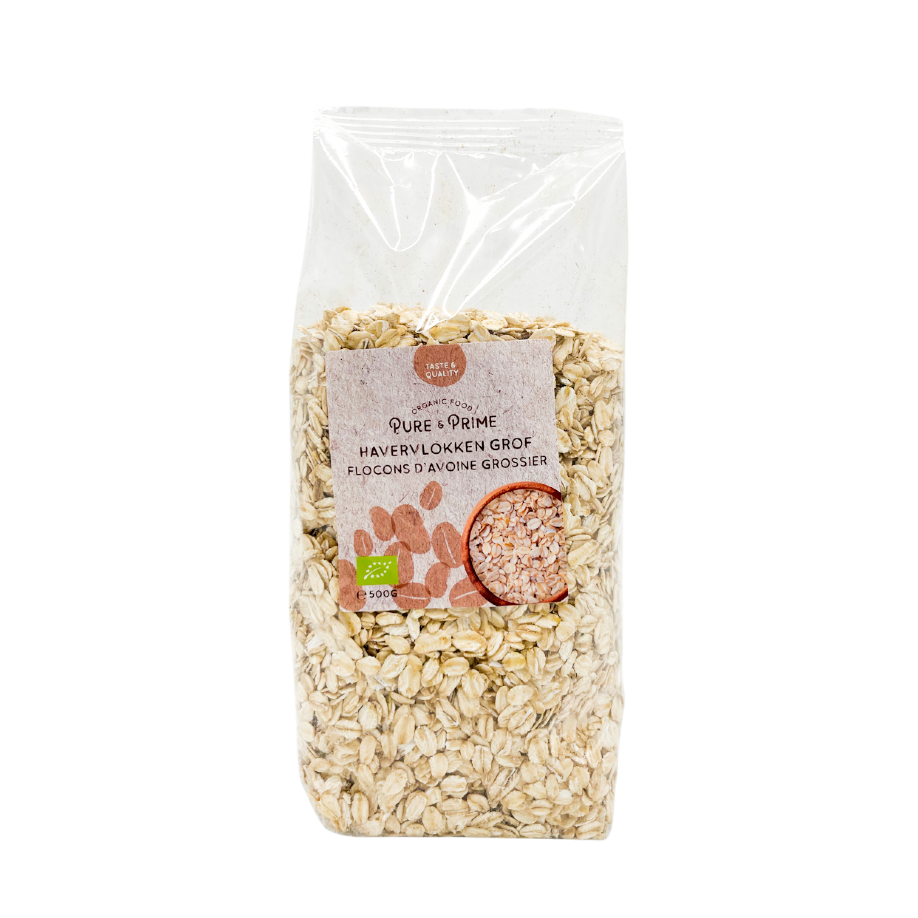 Pure & Prime Havervlokken grof bio 500g