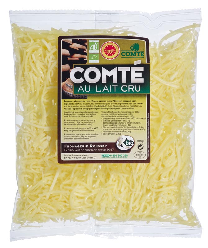 Rbio AOP Comté geraspt bio 100g