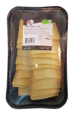 Rbio Raclette sneetjes bio 400g - beschikbaar oktober tot maart
