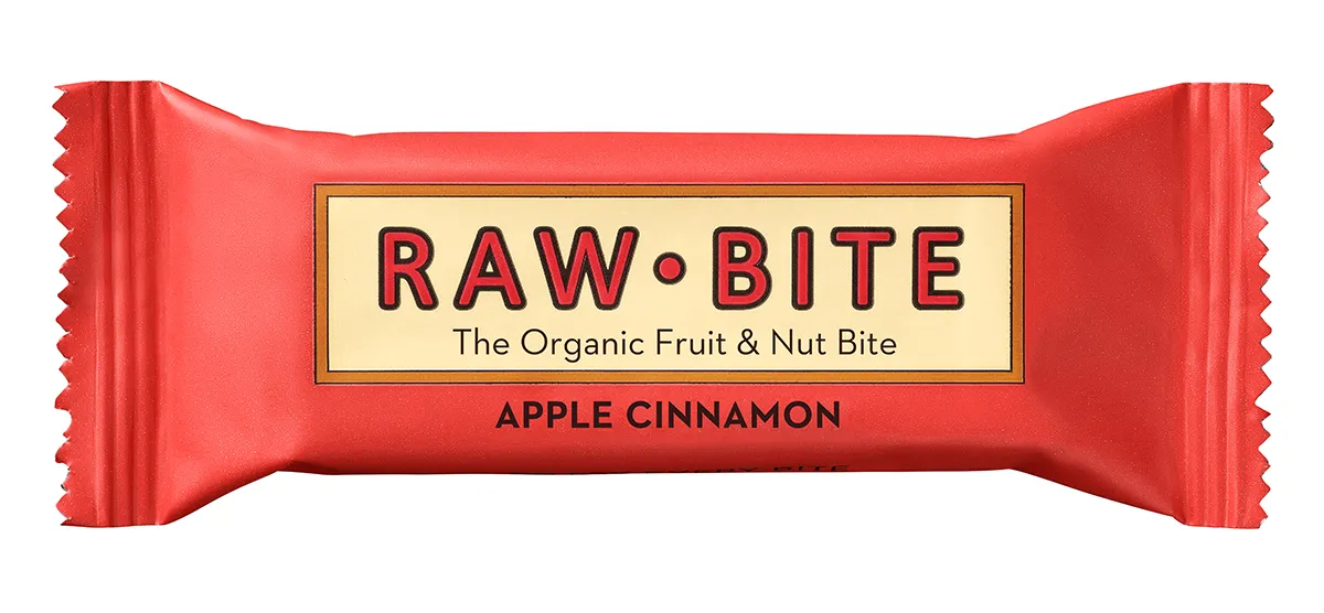 Raw Bite Energybar appel/kaneel bio & raw 50g
