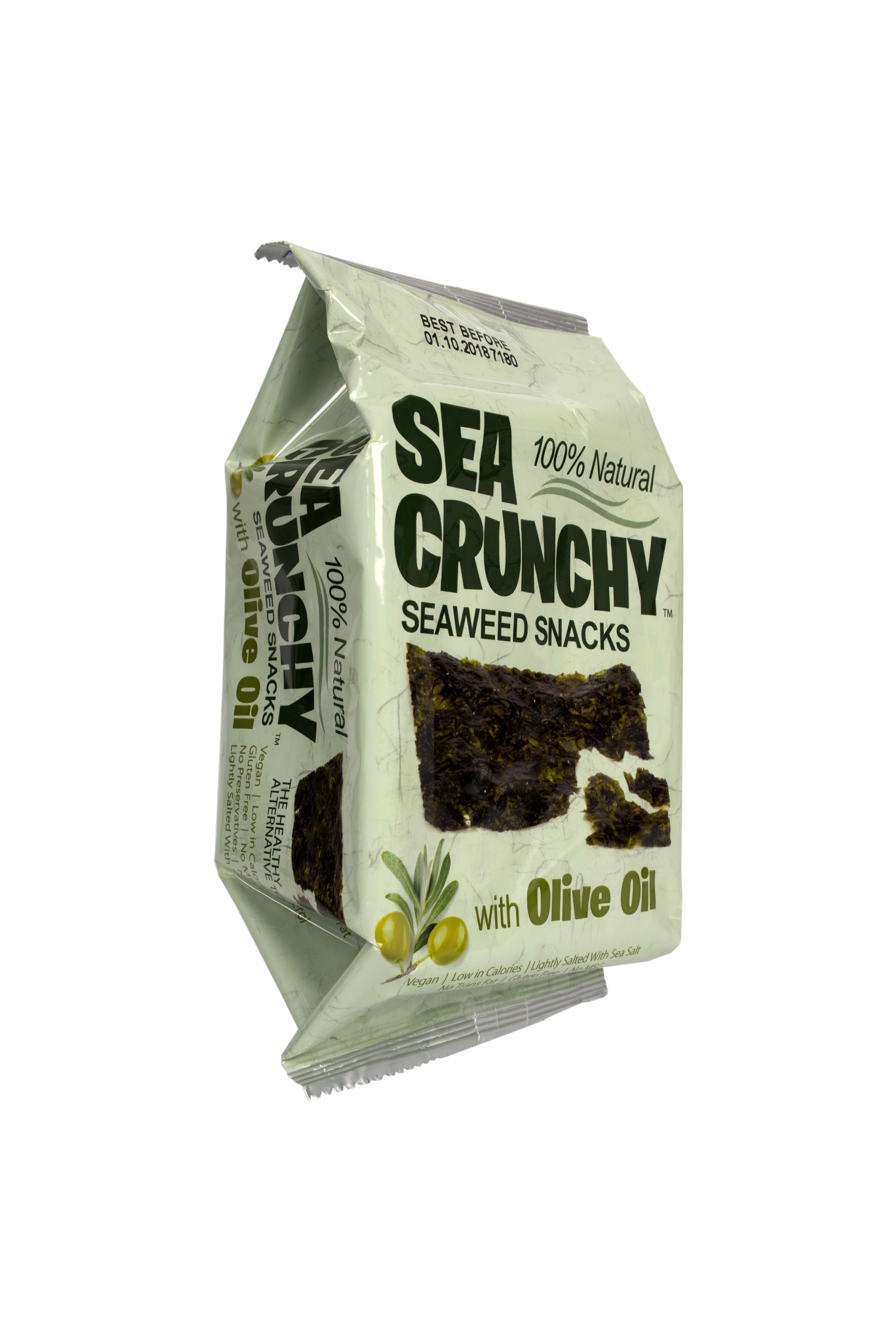 Sea Crunchy Zeewiersnacks olijfolie 10g