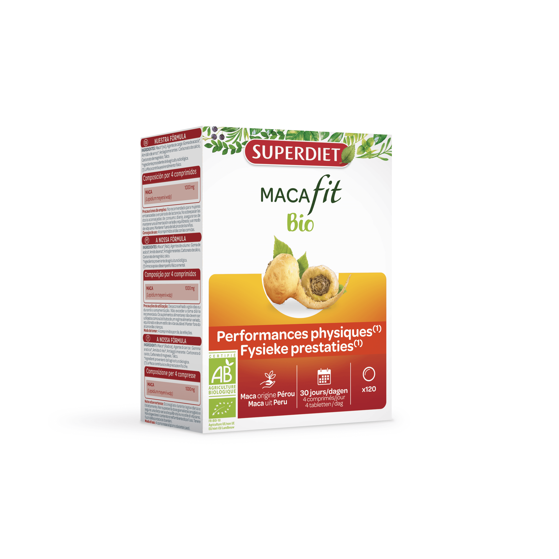 Super Diet Maca bio 120tabletten PL 483/369
