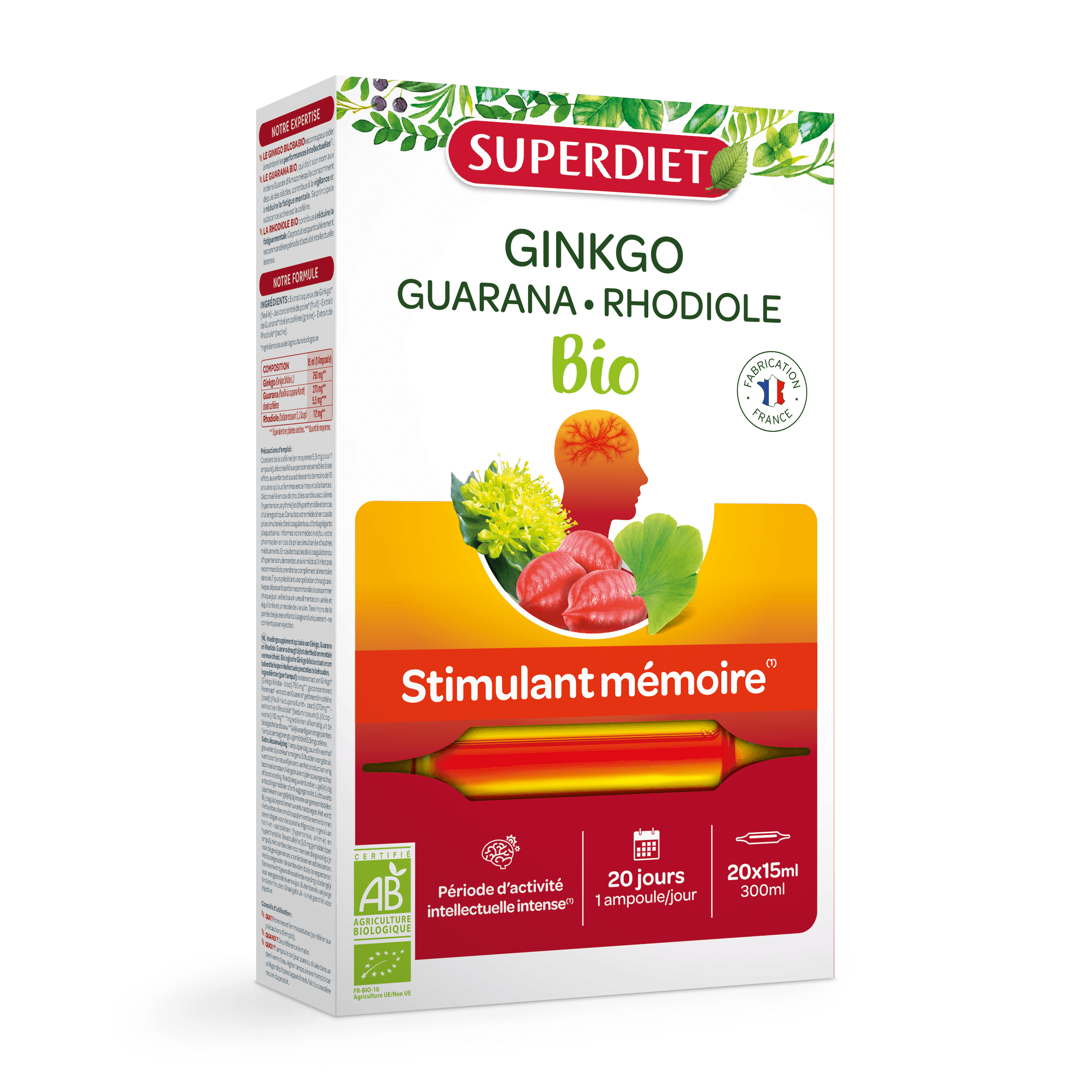 Super Diet Ginkgo boost bio 20x15ml PL 483/11