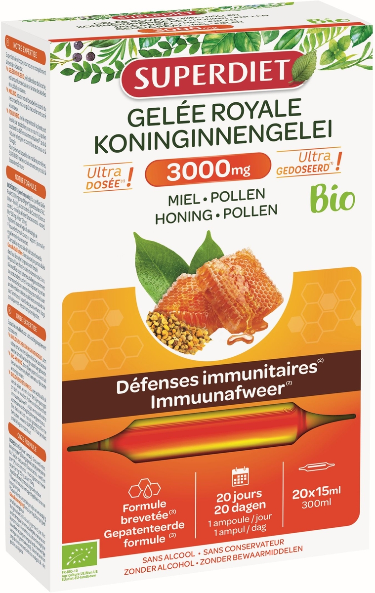 Super Diet Koninginnegelei 3000mg bio 20x15ml