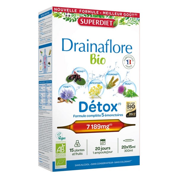 Super Diet Drainaflore bio 20x15ml PL 483/321