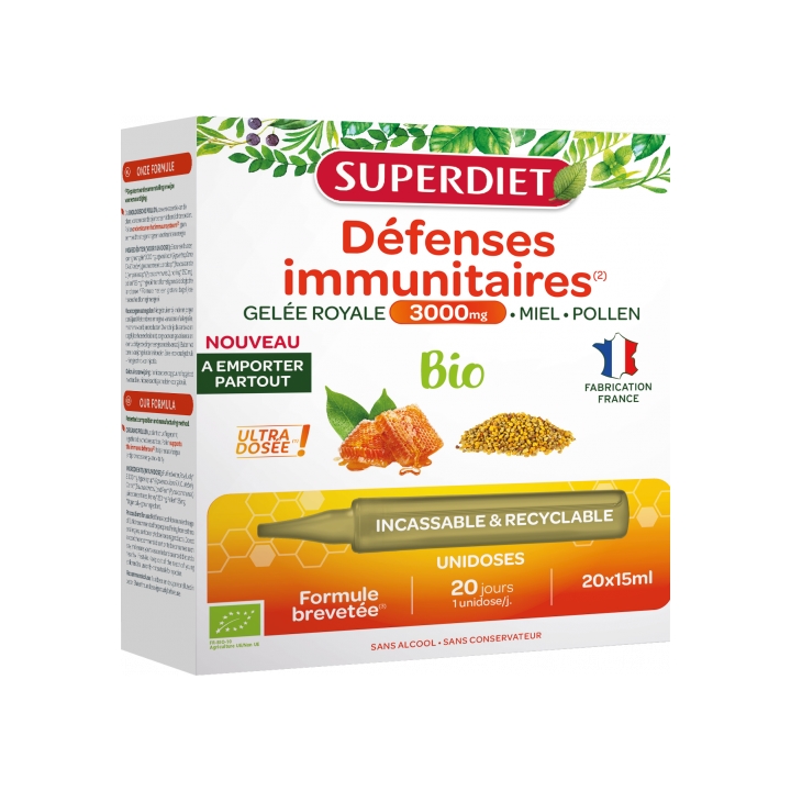 Super Diet Immuunsysteem unidose bio 20x15ml