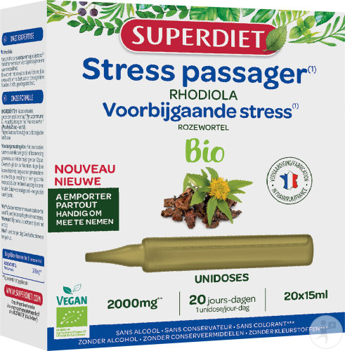 Super Diet Voorbijgaande stress unidose bio 20x15ml