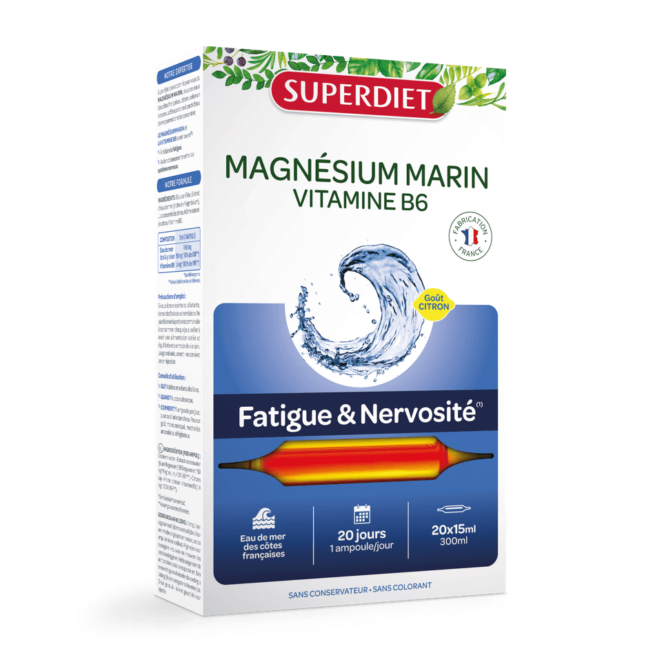 Super Diet Magnesium van zee oorsprong vit B6 20x10ml PL483/304