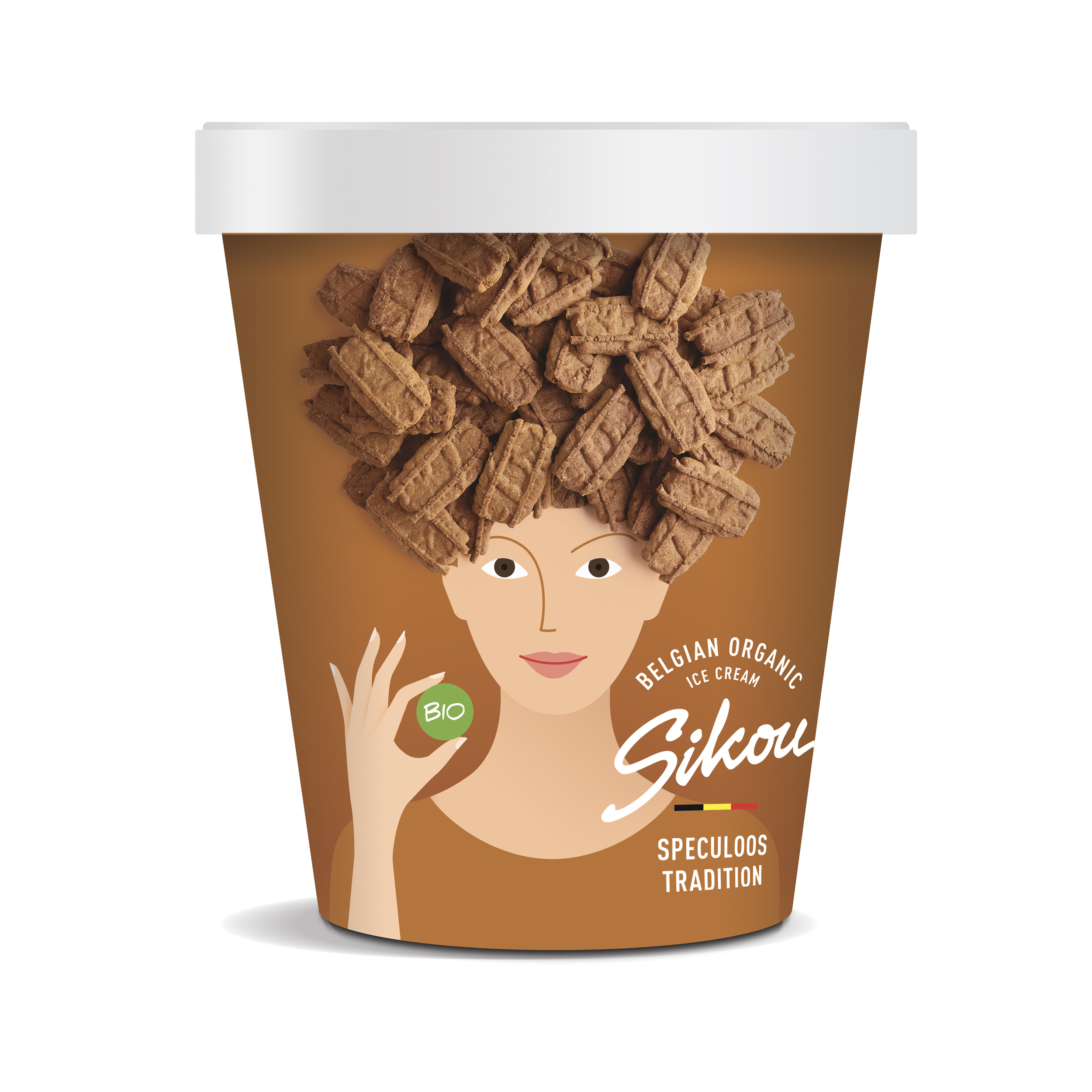 Sikou Speculoos roomijs bio 475ml(350g)