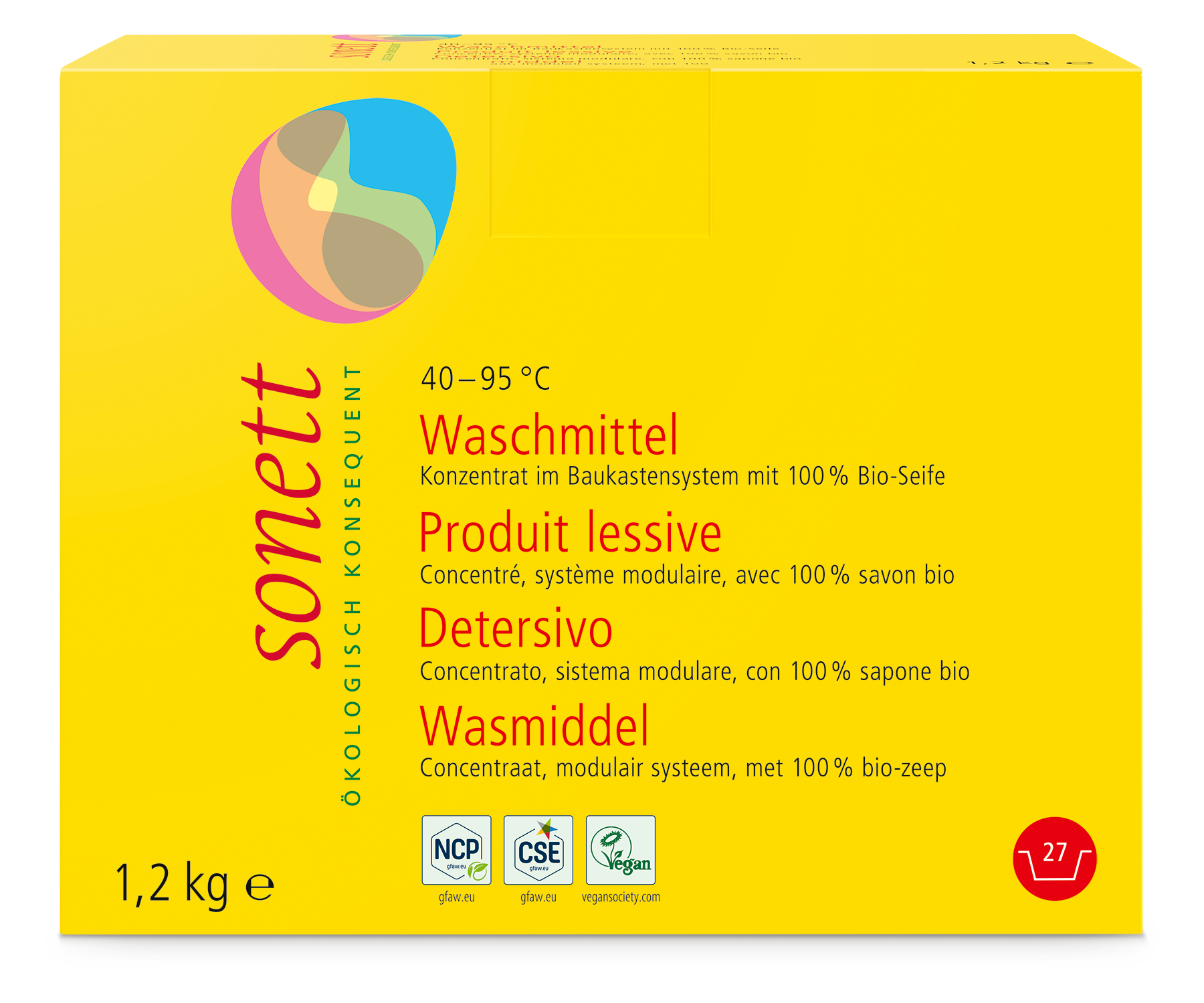 Sonett Wasmiddel concentraat 1.2kg
