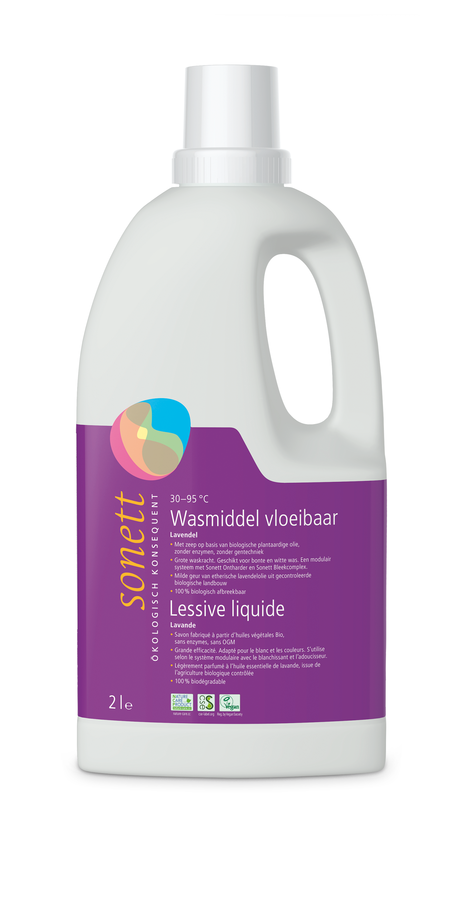Sonett Wasmiddel vloeibaar lavendel 2L