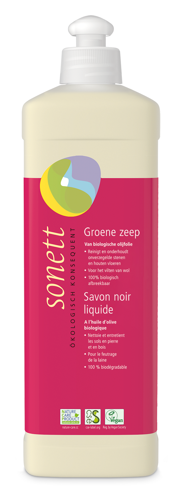 Sonett Groene zeep vloeibaar 500ml