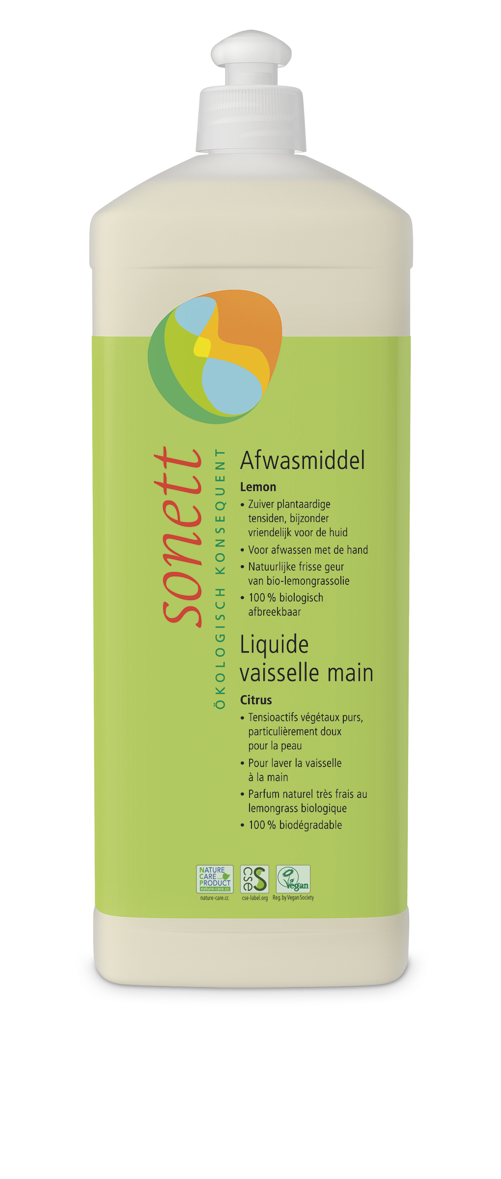 Sonett Afwasmiddel lemon 1L