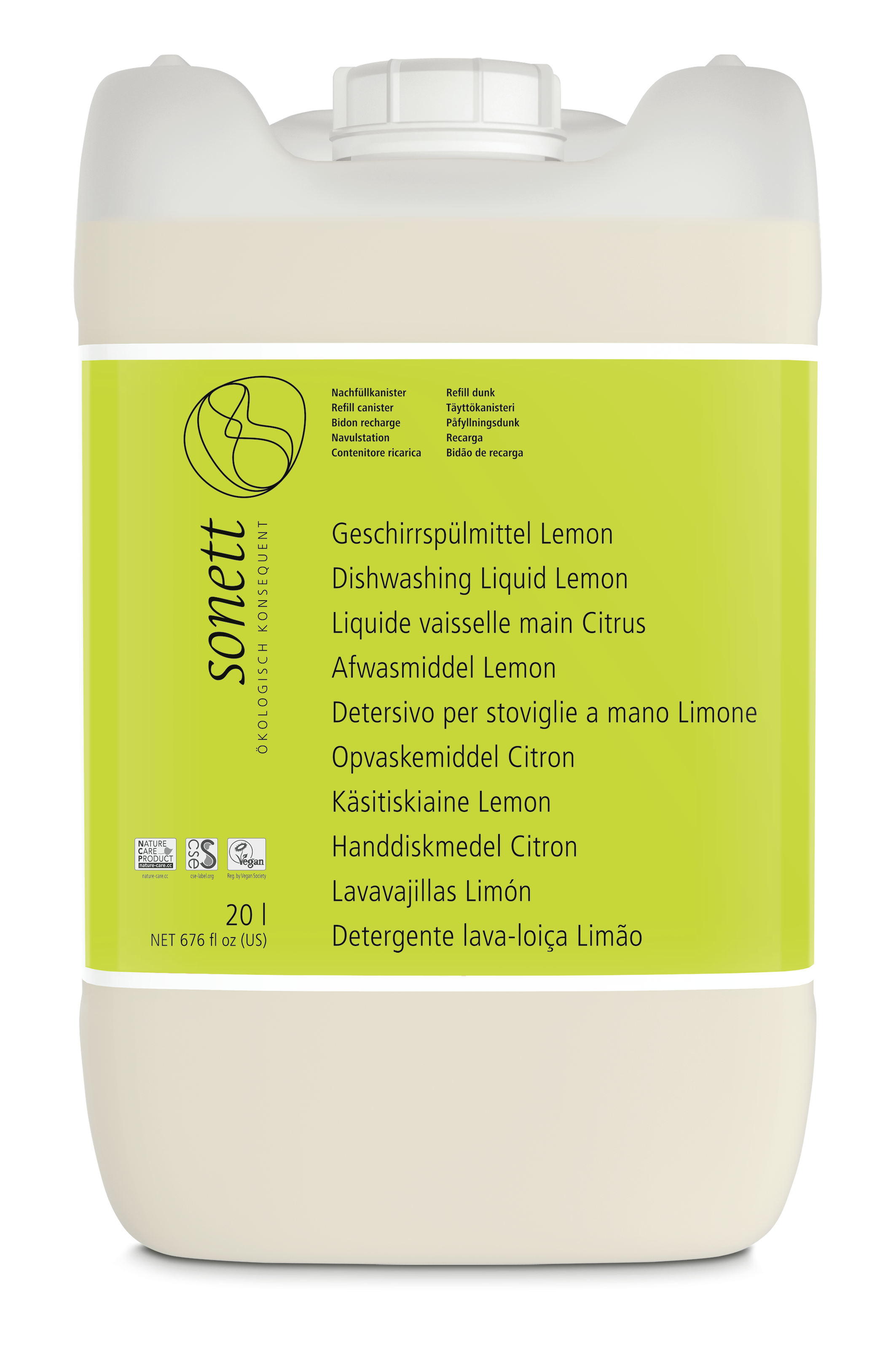 Sonett Afwasmiddel lemon 20L