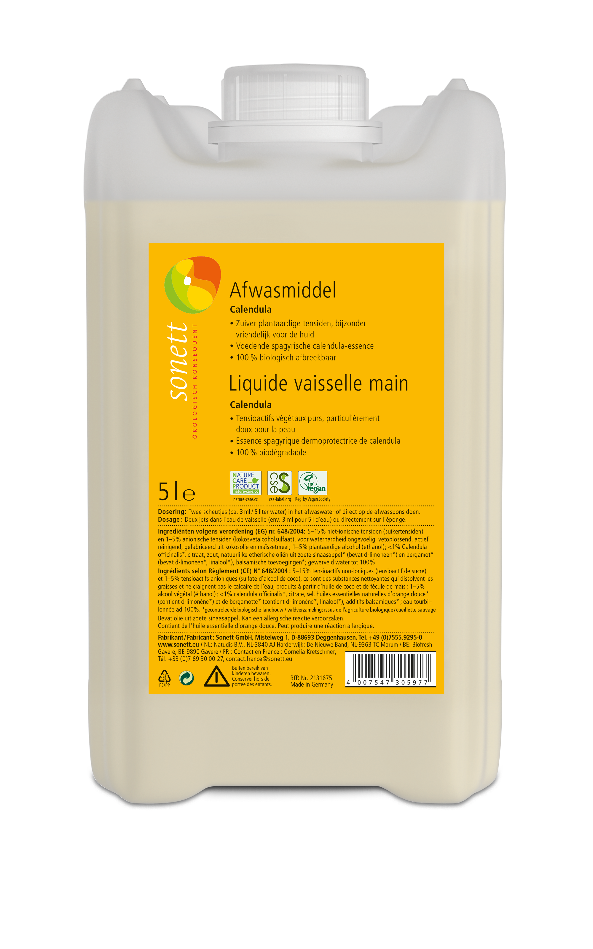 Sonett Afwasmiddel calendula 5L