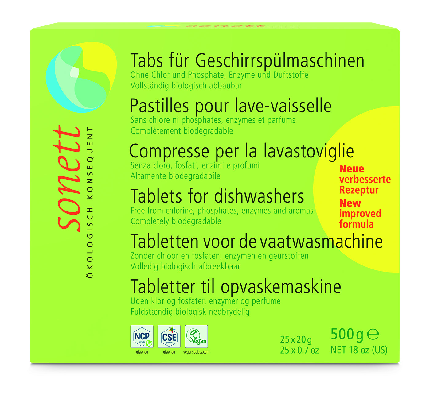 Sonett Vaatwastabletten 25x20g