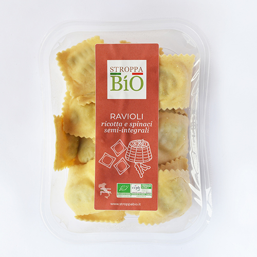 Stroppa Ravioli ricotta en spinazie bio 250g