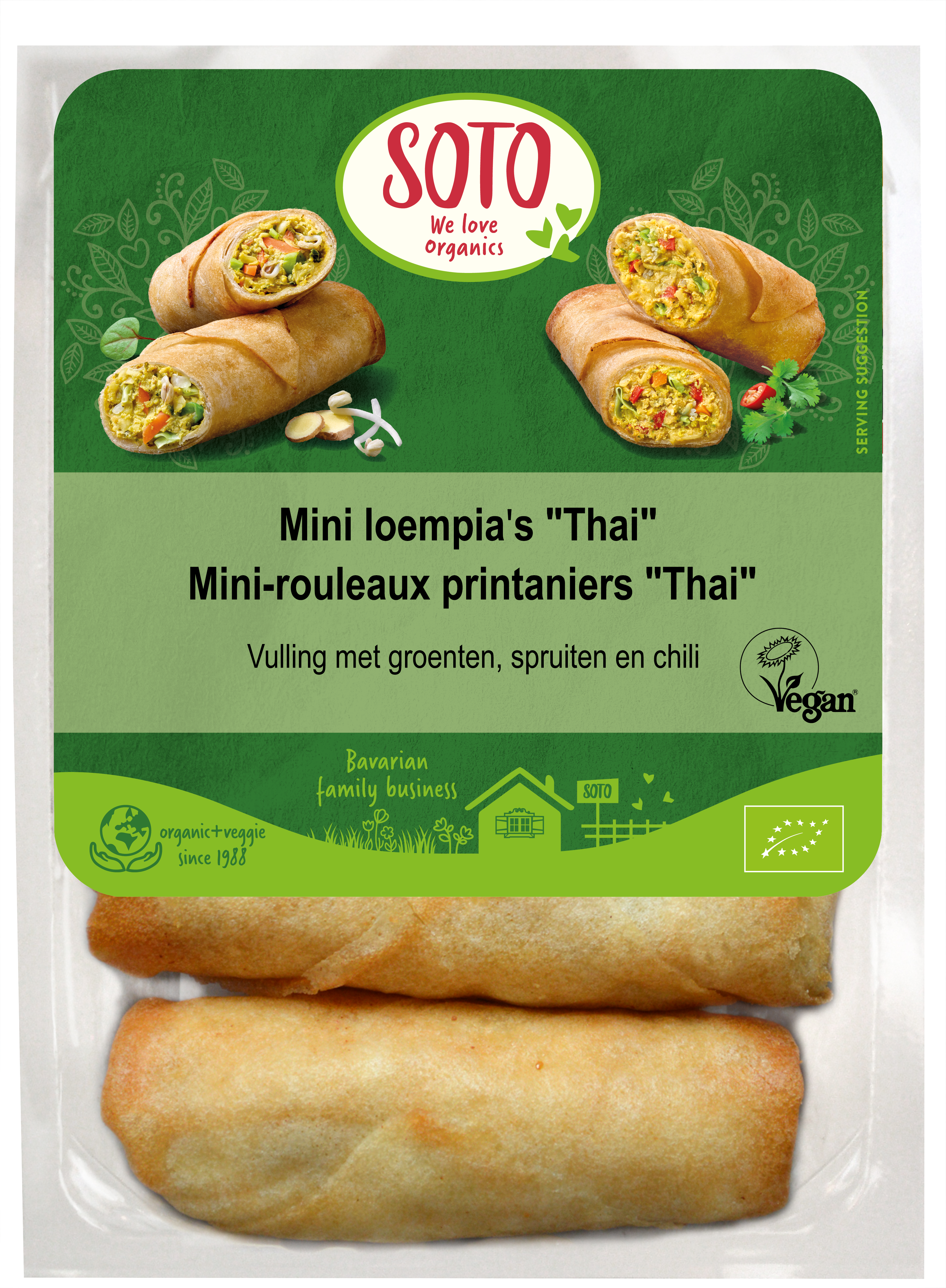 Soto Mini loempia's Thai bio 200g