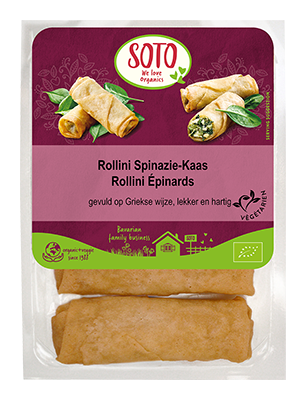 Soto Rollini spinazie-kaas bio 200g