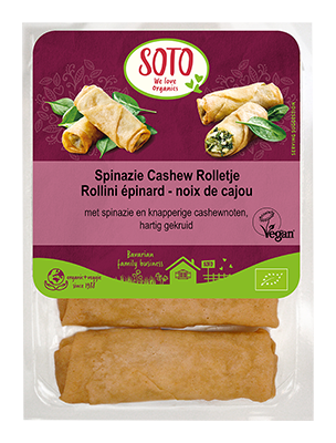 Soto Spinazie-cashew rolletje bio 200g