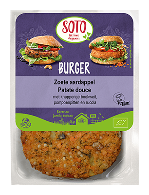 Soto Burger zoete aardappel bio 160g