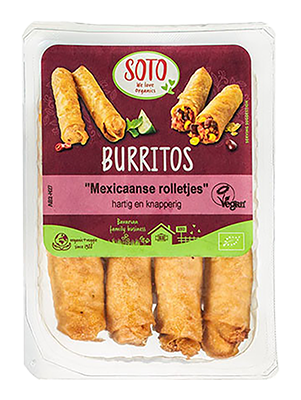 Soto Burritos Mexicaanse rolletjes bio 190g