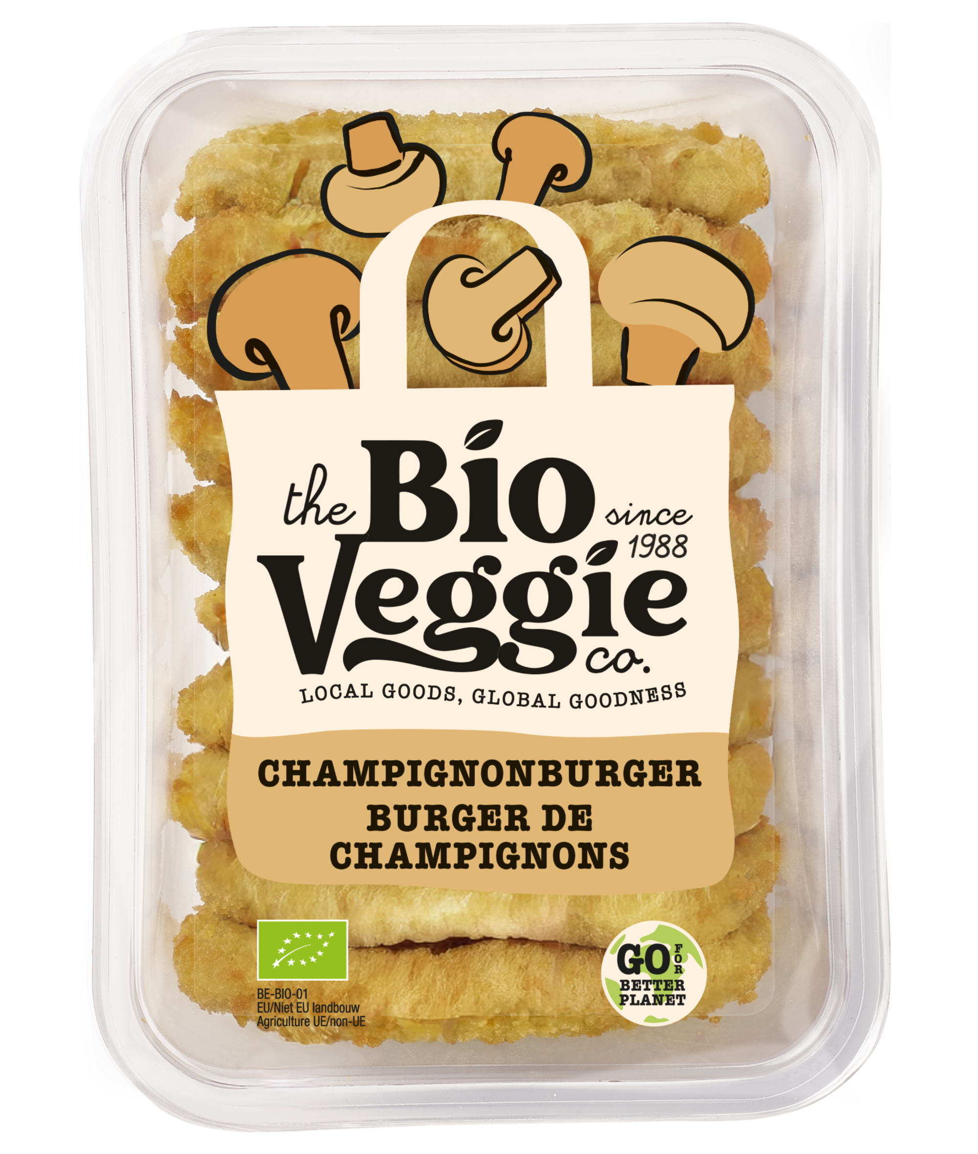 TBVC Burger de champignons bio 8x80g