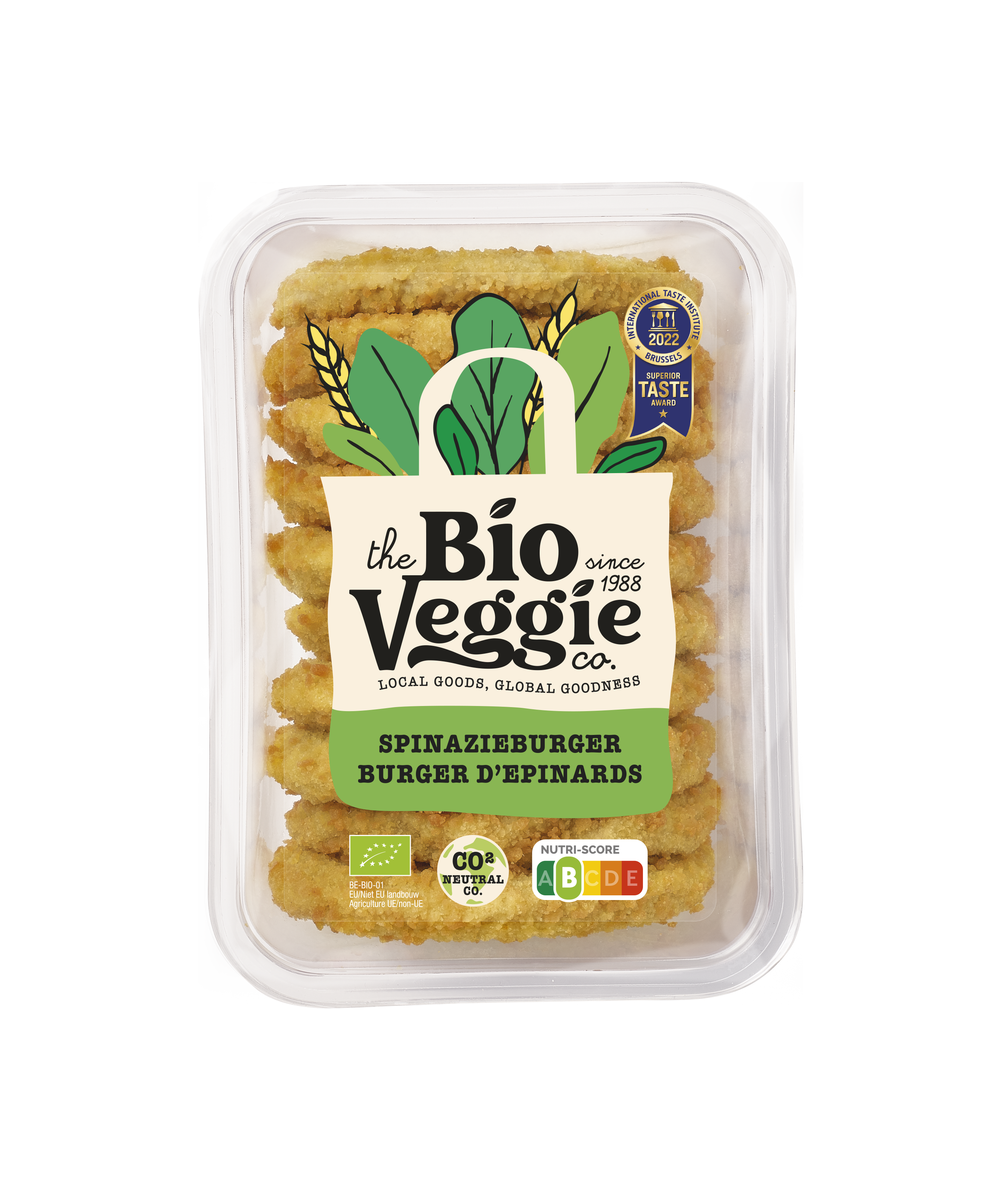 TBVC Spinazie burger bio 10x80g