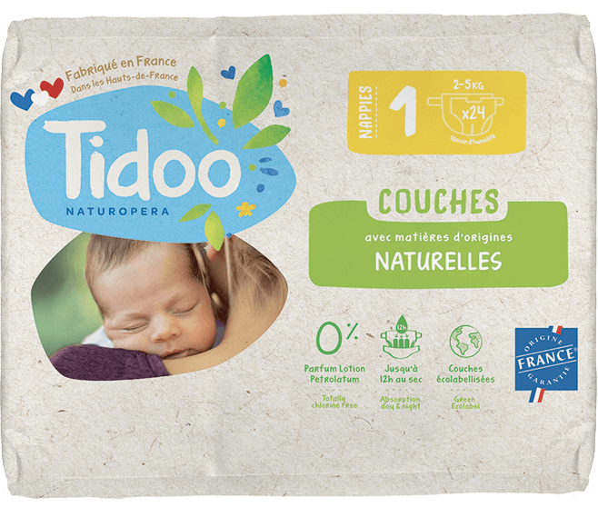 Tidoo Nature M1 Hypoallergene luiers 2-5kg 24stuks