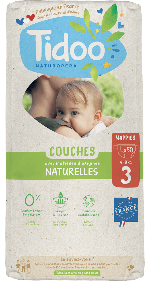 Tidoo Nature M3 Hypoallergene luiers 4-9kg 50stuks