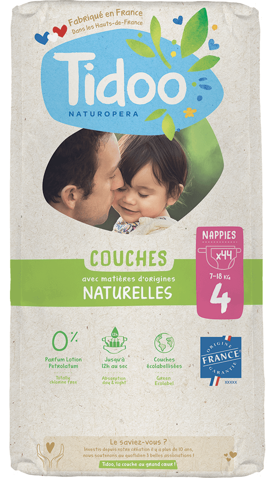 Tidoo Nature M4 Hypoallergene luiers 7-18kg 44stuks