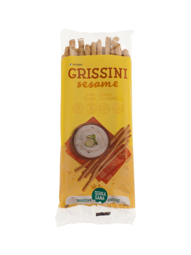 Terrasana Grissini(soepstengels) sesam bio 125g