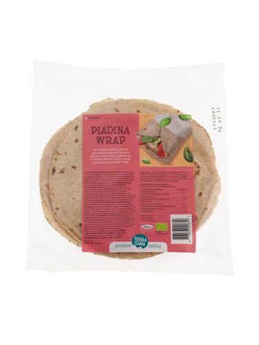 Terrasana Piadina Wraps tarwe & haver bio 240g