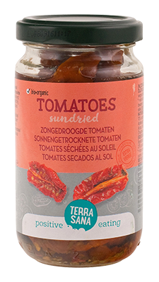 Terrasana Zongedroogde tomaten in extra vierge olijfolie bio 180g