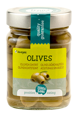 Terrasana Groene olijven zonder pit bio 230g