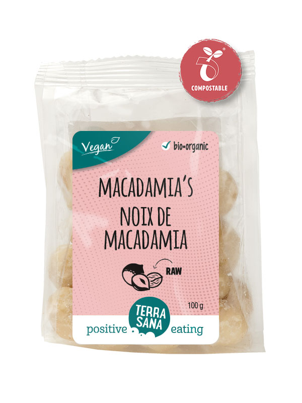 Terrasana RAW Macadamia gepeld bio 100g