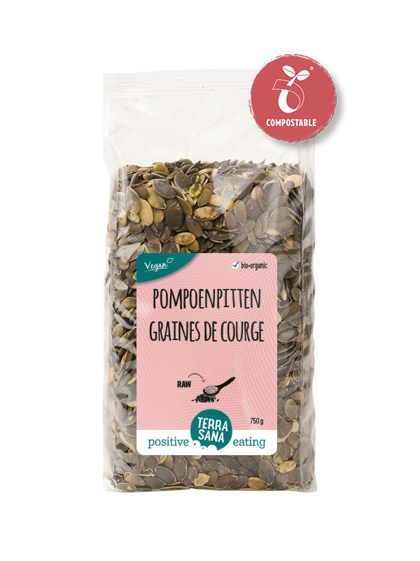 Terrasana RAW Pompoenpitten voordeelpak bio 750g