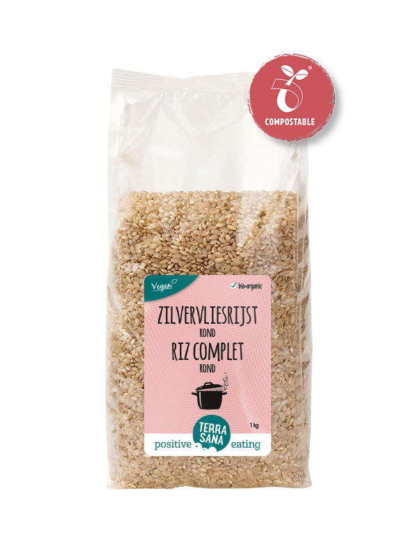Terrasana Rijst rond zilvervliesrijst bio 1kg