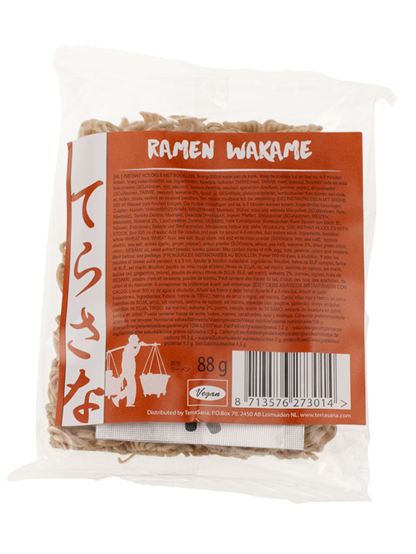 Terrasana Noodles ramen wakame 88g