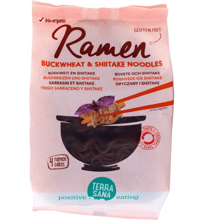 Terrasana Noodles ramen boekweit en shiitake bio 280g