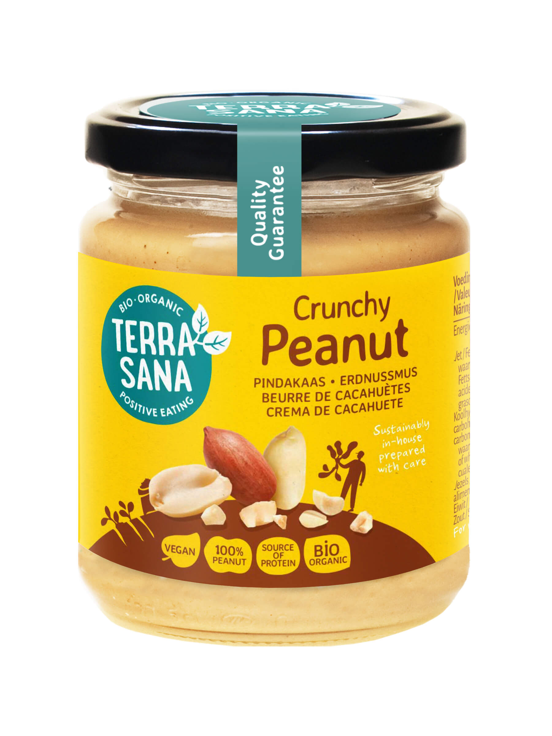 Terrasana Pindakaas crunchy bio 250g