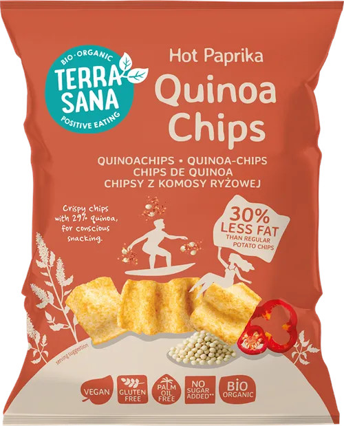 Terrasana Quinoa chips hot paprika bio 75g