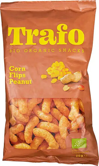 Trafo Corn flips peanuts bio 75g
